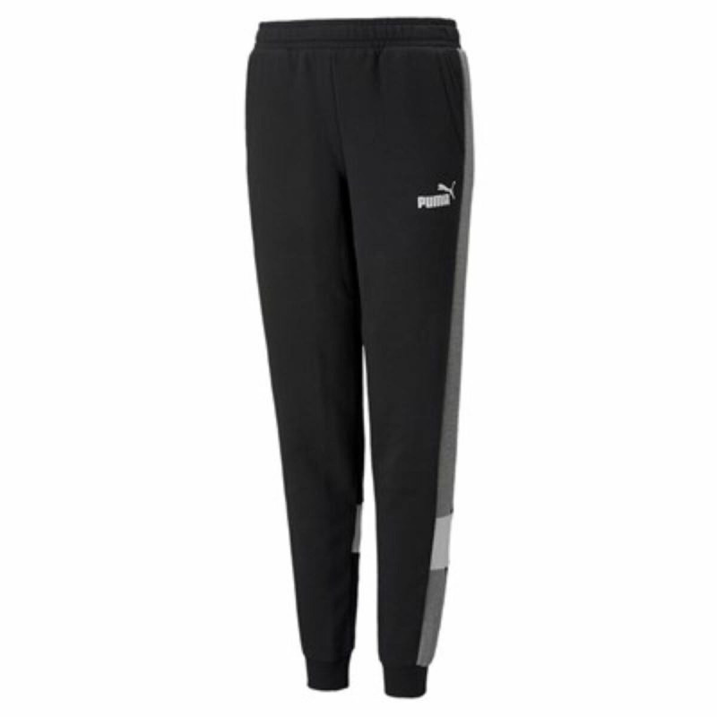 Pantalone di Tuta per Bambini Puma Essentials+ Colorblock K Nero Pantalone di Tuta per Bambini Puma Essentials+ Colorblock K Nero