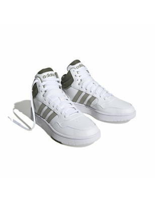 Basketball Shoes for Adults Adidas Hoops 3.0 Mid White