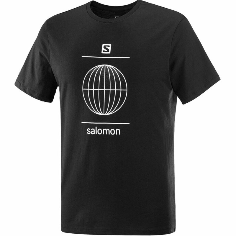 Men’s Short Sleeve T-Shirt Salomon Outlife Black Men’s Short Sleeve T-Shirt Salomon Outlife Black