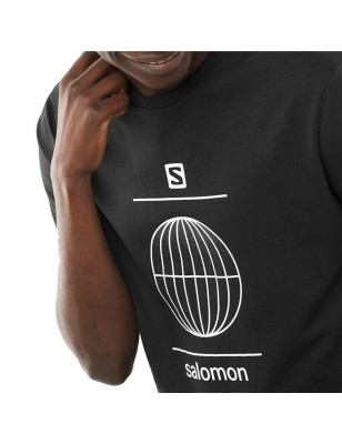 Maglia a Maniche Corte Uomo Salomon Outlife Nero