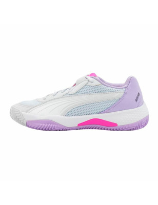 Chaussures de Padel pour Adultes Puma NOVA Court Blanc Lila