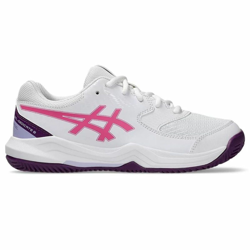 Adult's Padel Trainers Asics Gel-Dedicate 8 White Pink Adult's Padel Trainers Asics Gel-Dedicate 8 White Pink
