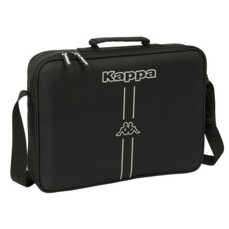 School Bag Kappa Dark Black 38 x 28 x 6 cm