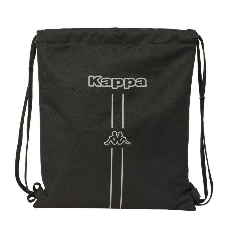 Sac à dos serré par des ficelles Kappa Dark Noir 35 x 40 x 1 cm Sac à dos serré par des ficelles Kappa Dark Noir 35 x 40 x 1 cm