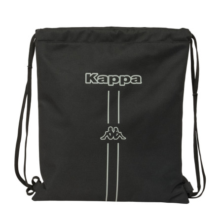 Backpack with Strings Kappa Dark Black 35 x 40 x 1 cm