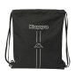 Backpack with Strings Kappa Dark Black 35 x 40 x 1 cm Backpack with Strings Kappa Dark Black 35 x 40 x 1 cm