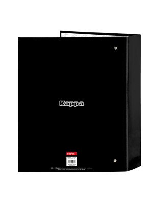 Ring binder Kappa Dark Black A4 27 x 33 x 6 cm