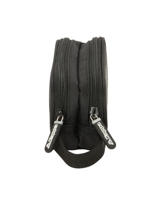 Double Carry-all Kappa Dark Black 21 x 8 x 6 cm
