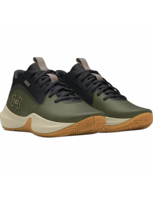 Scarpe da Basket per Adulti Under Armour Lockdown 7 Cachi Oliva