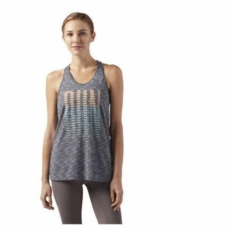 Tank Top Women Reebok RE TANK Grey