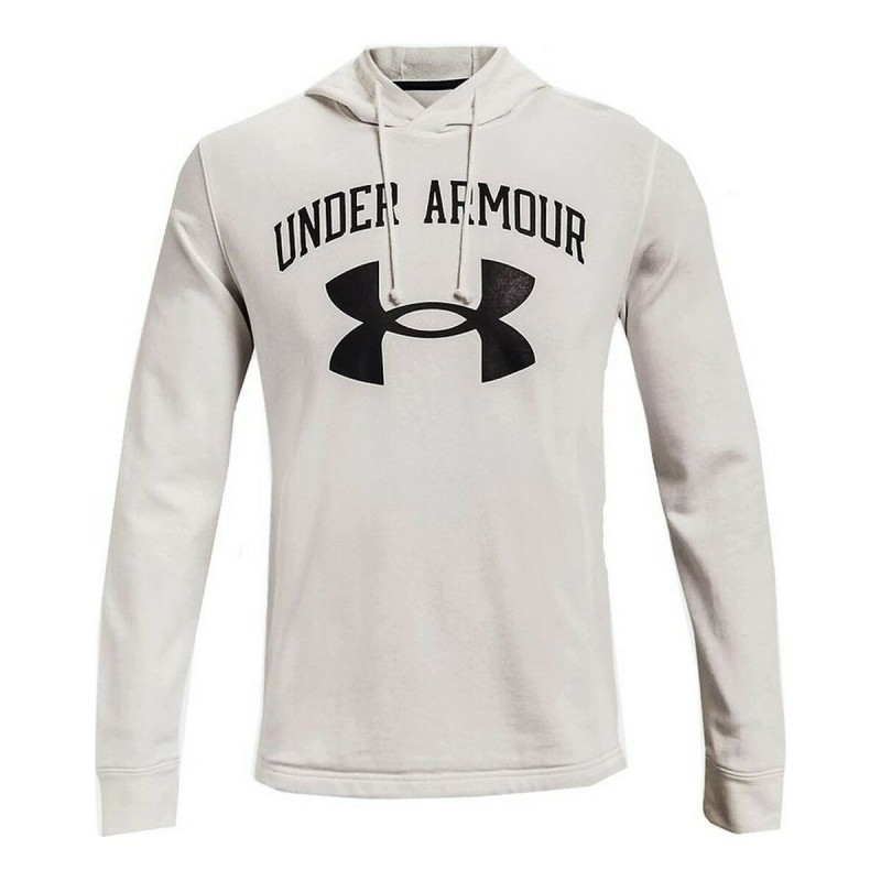 Men’s Hoodie Under Armour Rival Fleece Big Logo White Men’s Hoodie Under Armour Rival Fleece Big Logo White