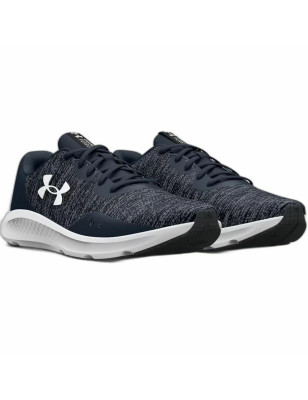 Running Shoes for Adults Under Armour Charged Black Grey Men