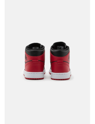 Nike Air Jordan 1 Mid (GS) Nero Rosso Bianco Black Fire Red