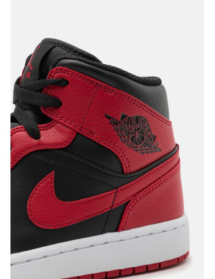 Nike Air Jordan 1 Mid (GS) Nero Rosso Bianco Black Fire Red
