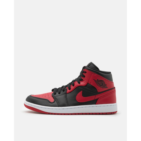 Nike Air Jordan 1 Mid (GS) Nero Rosso Bianco Black Fire Red