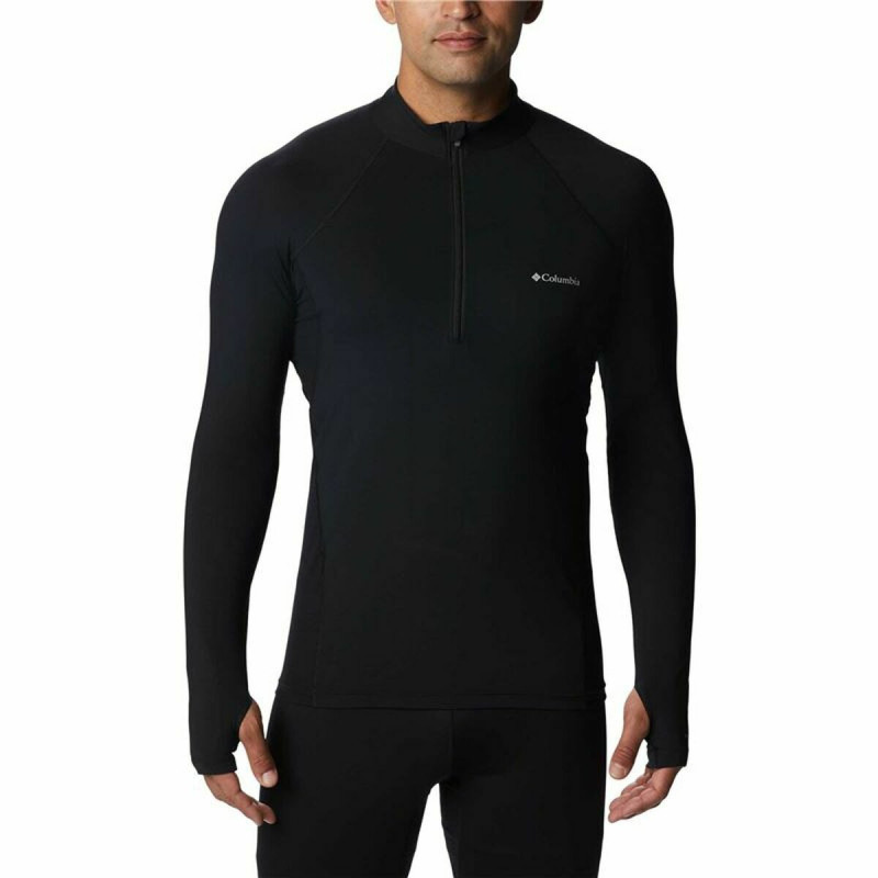 Maglia a Maniche Lunghe Uomo Columbia Midweight Stretch Nero Maglia a Maniche Lunghe Uomo Columbia Midweight Stretch Nero