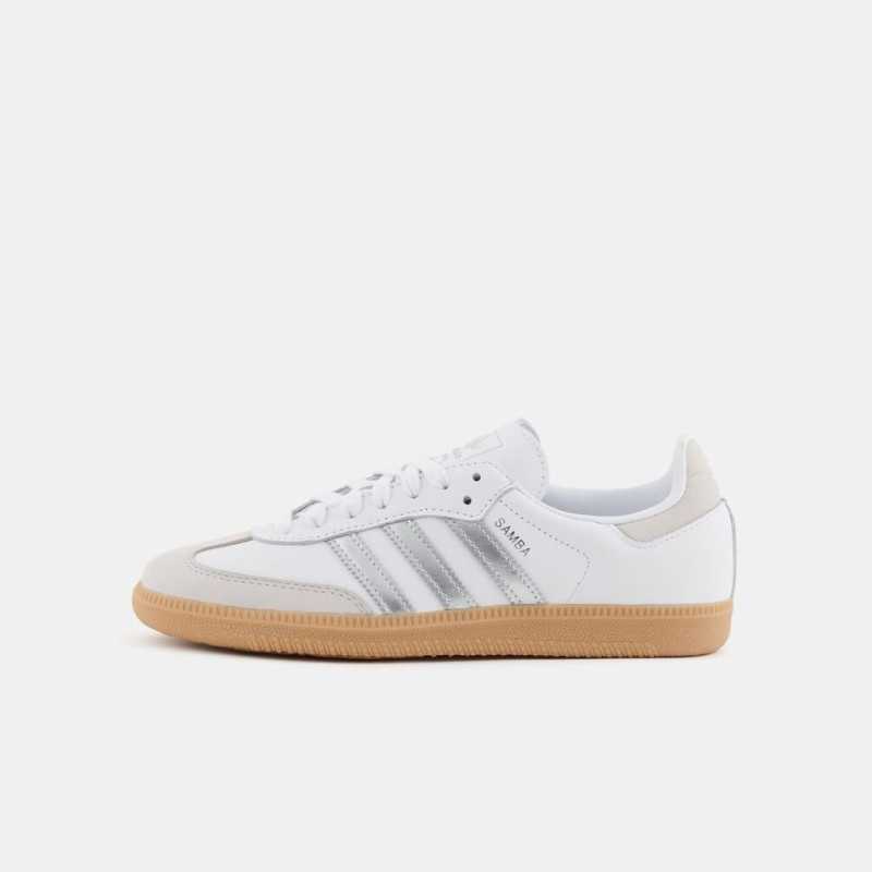 adidas Samba OG White and silver adidas Samba OG White and silver
