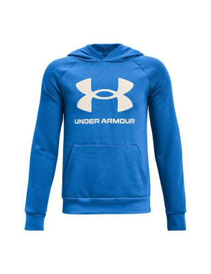 Sweat à capuche homme Under Armour Rival Big Logo Bleu