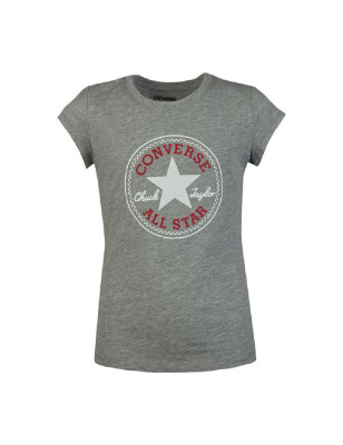 T shirt à manches courtes Enfant Converse Timeless Chuck Patch G Gris