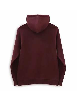 Felpa con Cappuccio Uomo Vans Night Garden Rosso Granato