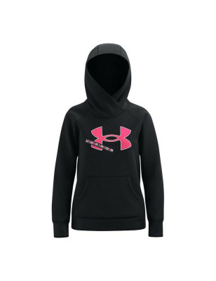 Sweat-shirt à capuche fille Under Armour Fleece Logo Noir