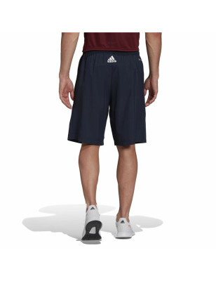 Pantaloni Corti Sportivi da Uomo Adidas  AeroReady Designed Blu scuro