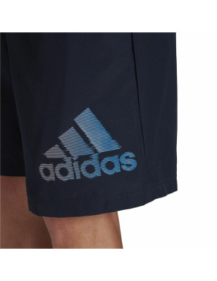 Pantaloni Corti Sportivi da Uomo Adidas  AeroReady Designed Blu scuro