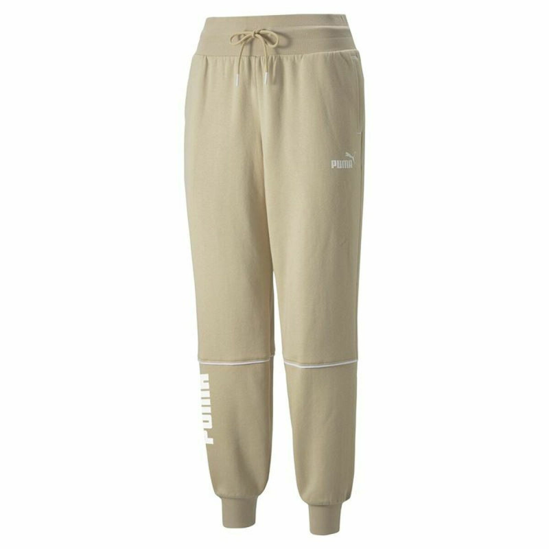 Adult's Tracksuit Bottoms Puma Colorblock Beige Lady Adult's Tracksuit Bottoms Puma Colorblock Beige Lady