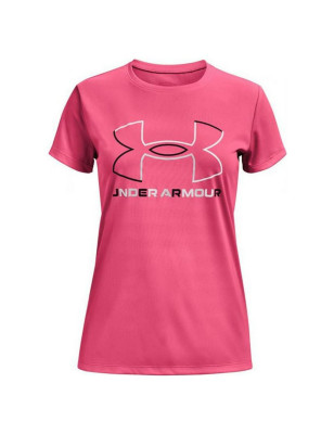 Maglia a Maniche Corte Donna Under Armour Big Logo Rosa
