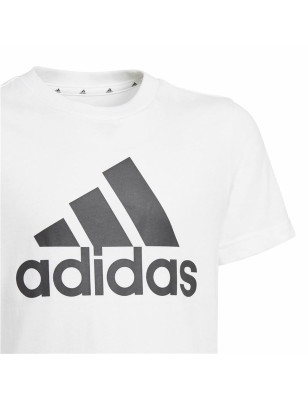 Short Sleeve T-Shirt Adidas Essentials  White