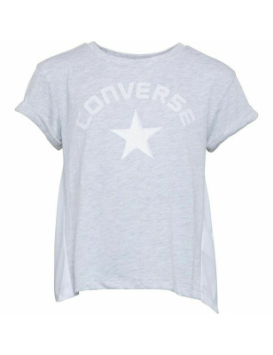 T shirt à manches courtes Enfant Converse Mix Flyaway Gris clair